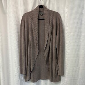 Barefoot Dreams Taupe Open Front Cardigan ~ Size 1X